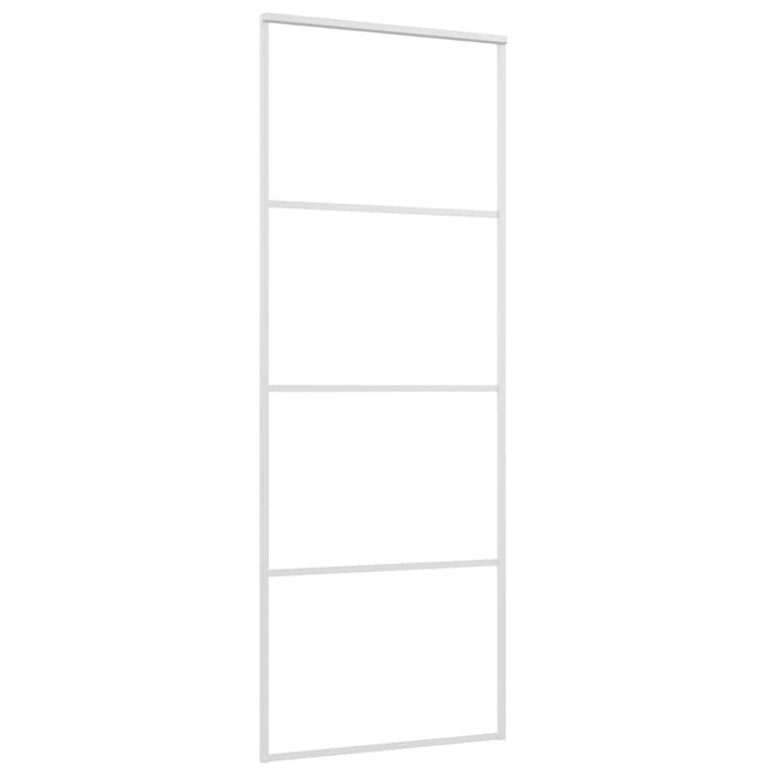 Ușă glisantă, alb, 76x205 cm, sticlă ESG și aluminiu - WALTI WALTI