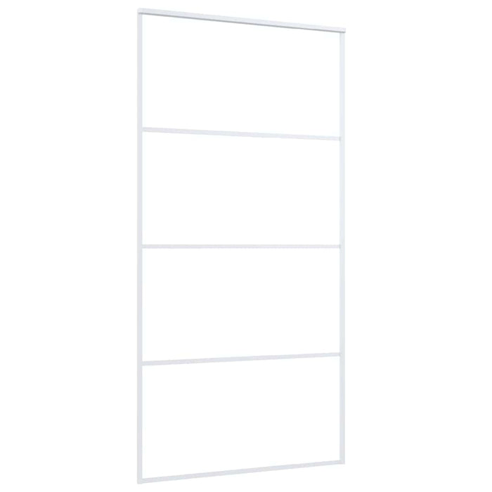 Ușă glisantă, alb, 102,5x205 cm, sticlă ESG și aluminiu - WALTI WALTI