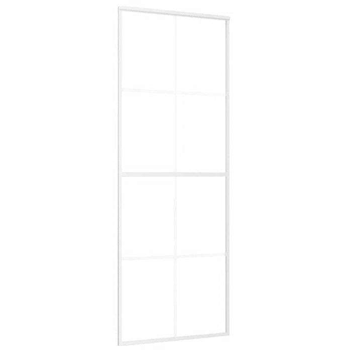 Ușă glisantă, alb, 76x205 cm, sticlă ESG și aluminiu - WALTI WALTI