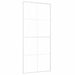 Ușă glisantă, alb, 90x205 cm, sticlă ESG și aluminiu - WALTI WALTI
