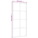 Ușă glisantă, alb, 90x205 cm, sticlă ESG mată și aluminiu - WALTI WALTI
