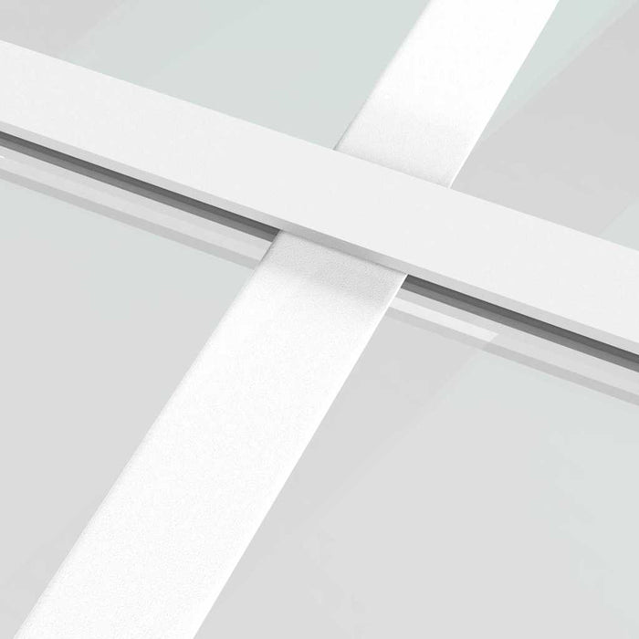 Ușă glisantă, alb, 102,5x205 cm, sticlă ESG și aluminiu - WALTI WALTI
