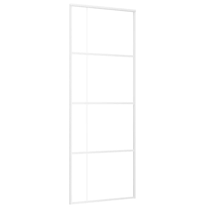 Ușă glisantă, alb, 76x205 cm, sticlă ESG și aluminiu - WALTI WALTI
