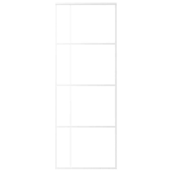 Ușă glisantă, alb, 76x205 cm, sticlă ESG și aluminiu - WALTI WALTI