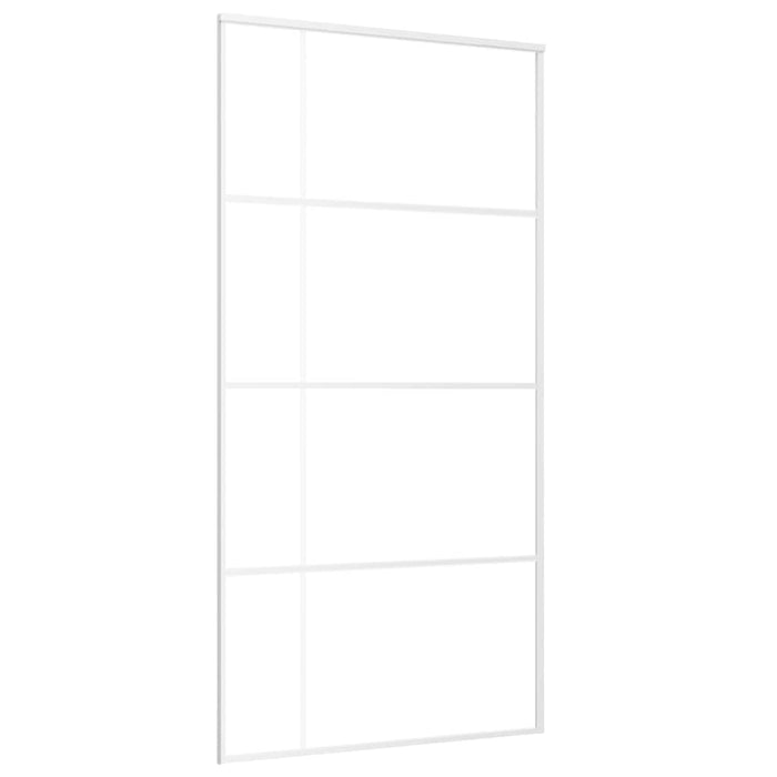 Ușă glisantă, alb, 102,5x205 cm, sticlă ESG și aluminiu - WALTI WALTI