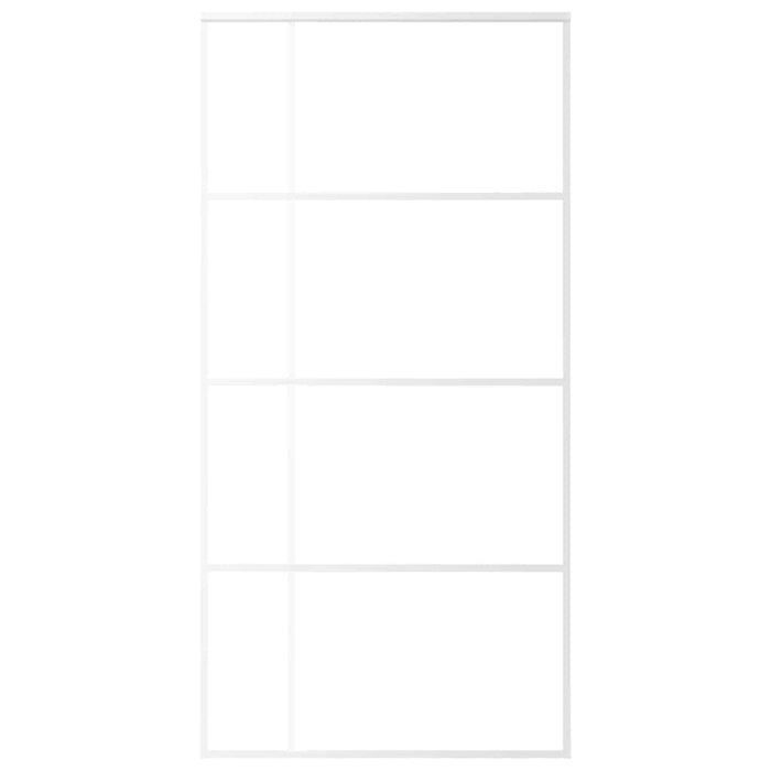 Ușă glisantă, alb, 102,5x205 cm, sticlă ESG și aluminiu - WALTI WALTI