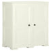 Dulap din plastic, 79x43x85,5 cm, vanilla ice, design de lemn - WALTI WALTI