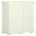 Dulap din plastic, 79x43x85,5 cm, vanilla ice, design de lemn - WALTI WALTI