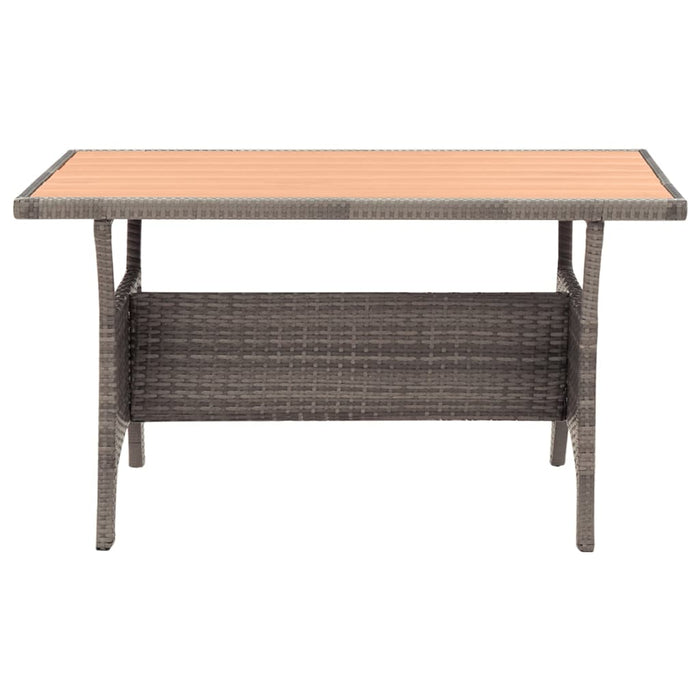 Set mobilier de grădină cu perne, 3 piese, gri, poliratan WALTI