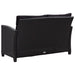 Set mobilier de grădină, 3 piese, perne negre, poliratan - WALTI WALTI