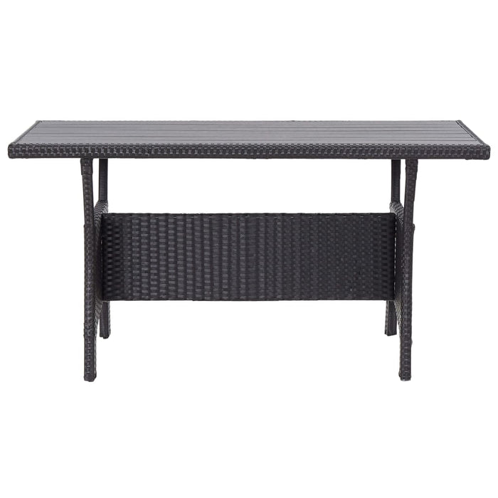 Set mobilier de grădină, 3 piese, perne negre, poliratan - WALTI WALTI