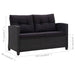 Set mobilier de grădină, 3 piese, perne negre, poliratan - WALTI WALTI