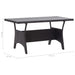 Set mobilier de grădină, 3 piese, perne negre, poliratan - WALTI WALTI