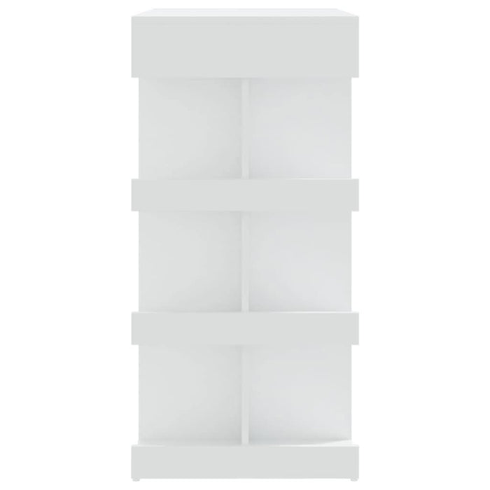 Masă bar cu raft de depozitare, alb, 100x50x101,5 cm, PAL - WALTI WALTI