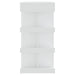 Masă bar cu raft de depozitare, alb, 100x50x101,5 cm, PAL - WALTI WALTI