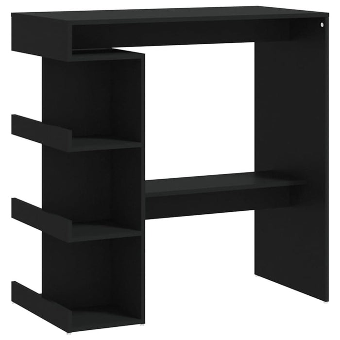 Masă bar cu raft de depozitare, negru, 100x50x101,5 cm, PAL - WALTI WALTI