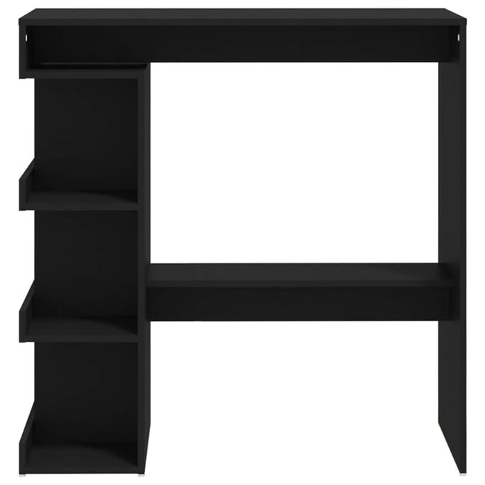 Masă bar cu raft de depozitare, negru, 100x50x101,5 cm, PAL - WALTI WALTI