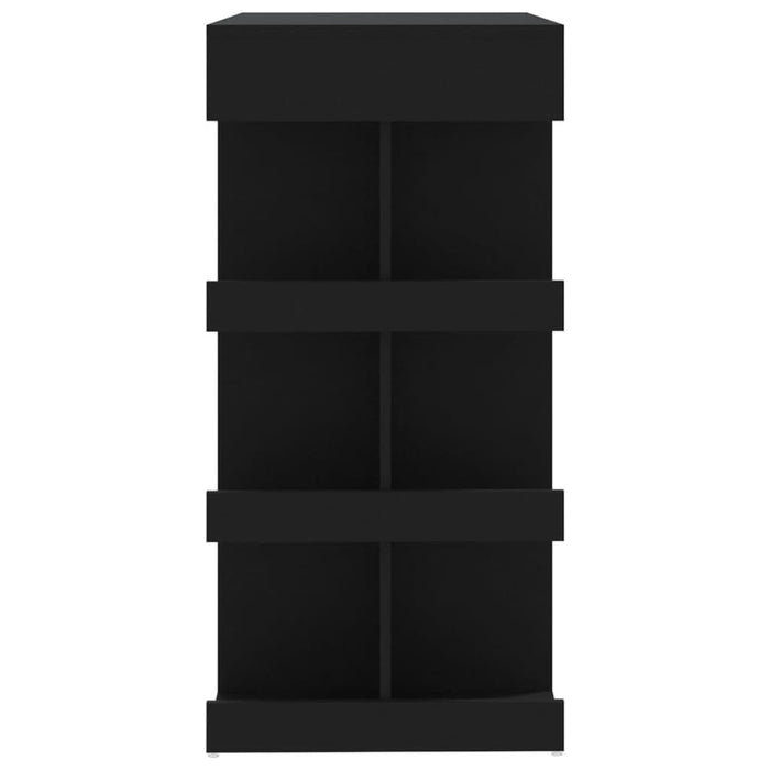 Masă bar cu raft de depozitare, negru, 100x50x101,5 cm, PAL - WALTI WALTI