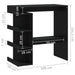 Masă bar cu raft de depozitare, negru, 100x50x101,5 cm, PAL - WALTI WALTI
