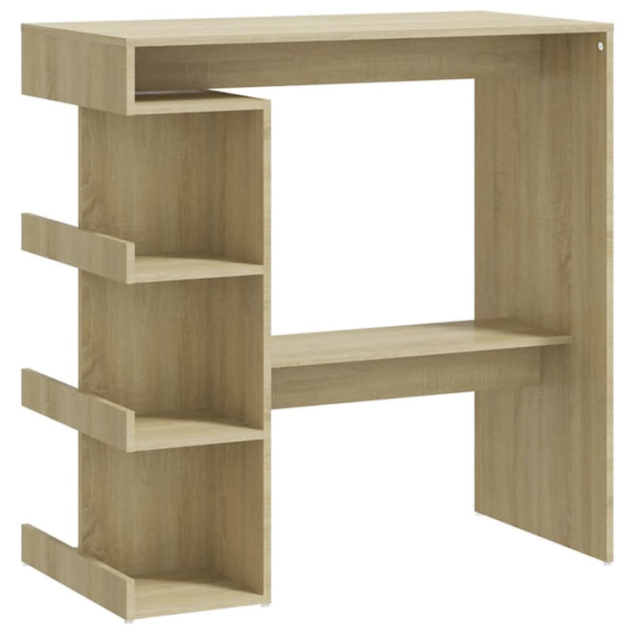 Masă bar cu raft depozitare stejar sonoma 100x50x101,5 cm PAL - WALTI WALTI