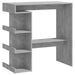 Masă bar cu raft de depozitare, gri beton, 100x50x101,5 cm, PAL - WALTI WALTI