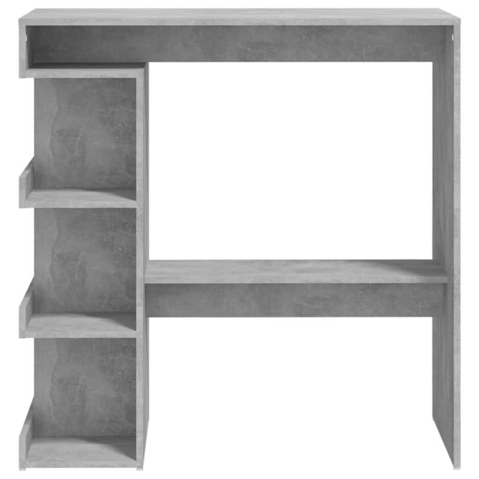 Masă bar cu raft de depozitare, gri beton, 100x50x101,5 cm, PAL - WALTI WALTI