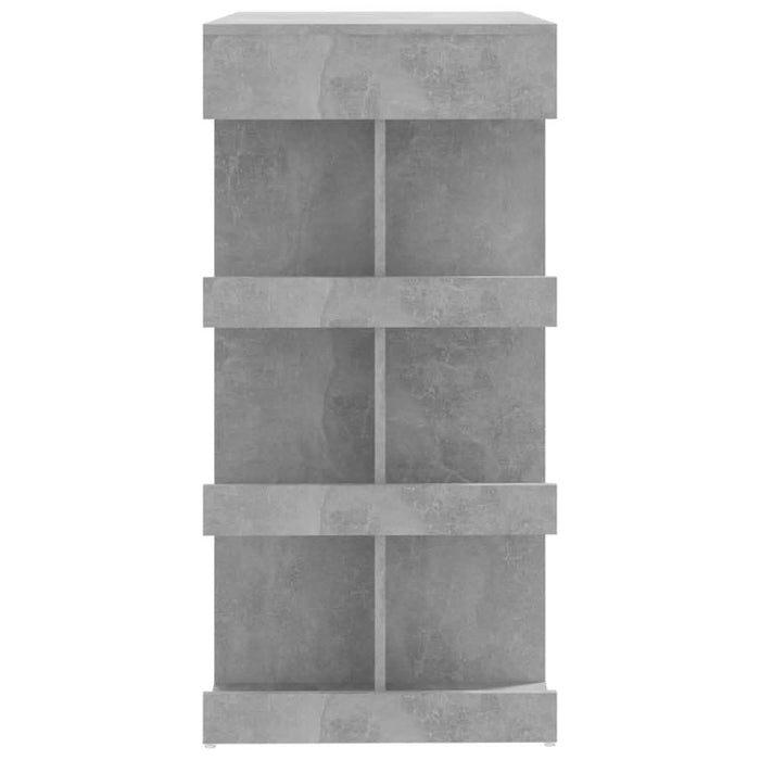 Masă bar cu raft de depozitare, gri beton, 100x50x101,5 cm, PAL - WALTI WALTI