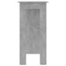 Masă de bar cu raft, gri beton,102x50x103,5 cm, PAL - WALTI WALTI
