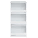 Masă de bar cu raft de depozitare, alb, 102x50x103,5 cm, PAL - WALTI WALTI