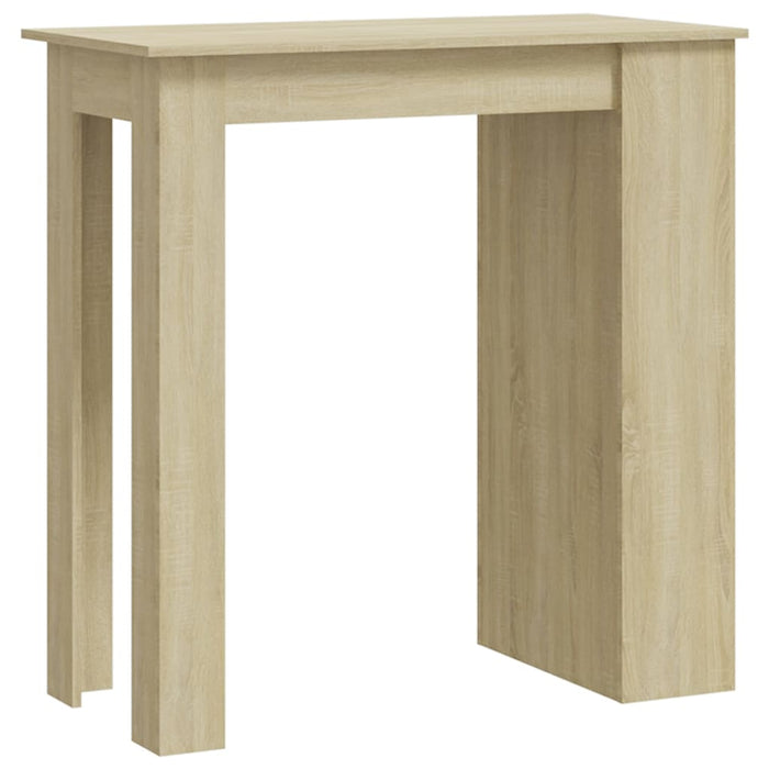 Masă de bar cu raft depozitare stejar sonoma 102x50x103,5cmlemn - WALTI WALTI