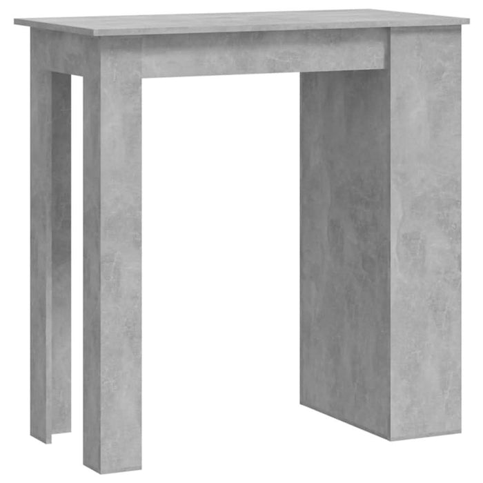 Masă de bar cu raft de depozitare, gri beton, 102x50x103,5 cm - WALTI WALTI