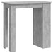 Masă de bar cu raft de depozitare, gri beton, 102x50x103,5 cm - WALTI WALTI
