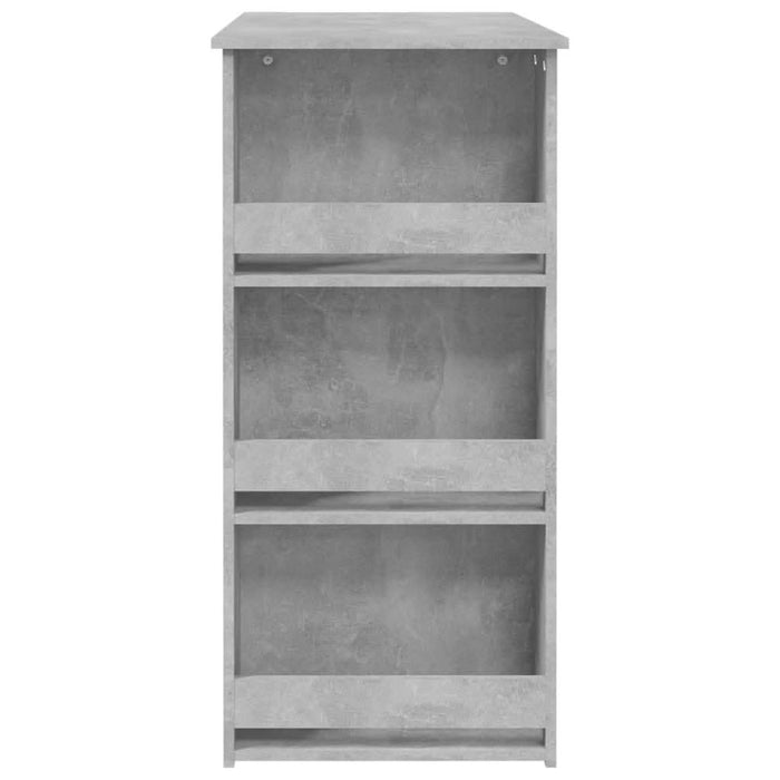 Masă de bar cu raft de depozitare, gri beton, 102x50x103,5 cm - WALTI WALTI