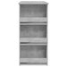 Masă de bar cu raft de depozitare, gri beton, 102x50x103,5 cm - WALTI WALTI
