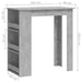 Masă de bar cu raft de depozitare, gri beton, 102x50x103,5 cm - WALTI WALTI