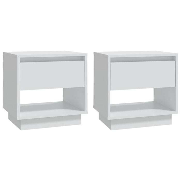 Noptiere, alb, 2 buc., 45x34x44 cm, PAL - WALTI WALTI