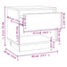 Noptiere, alb, 2 buc., 45x34x44 cm, PAL - WALTI WALTI