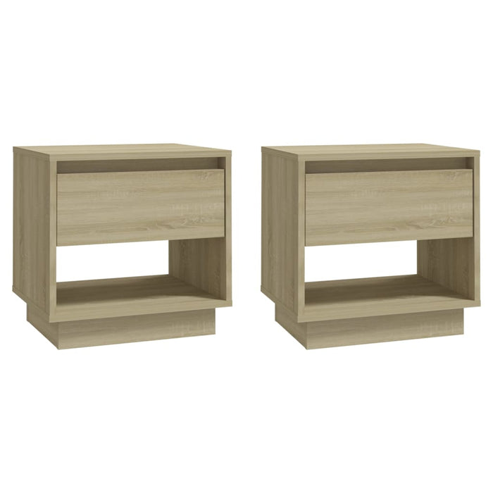 Noptiere, stejar sonoma, 2 buc., 45x34x44 cm, PAL - WALTI WALTI