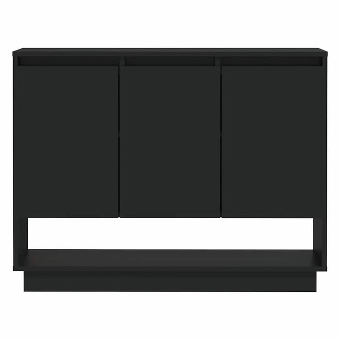 Servantă, negru, 97x31x75 cm, PAL WALTI