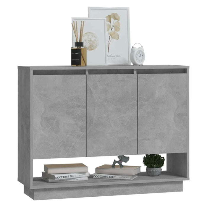 Servantă, gri beton, 97x31x75 cm, PAL - WALTI WALTI