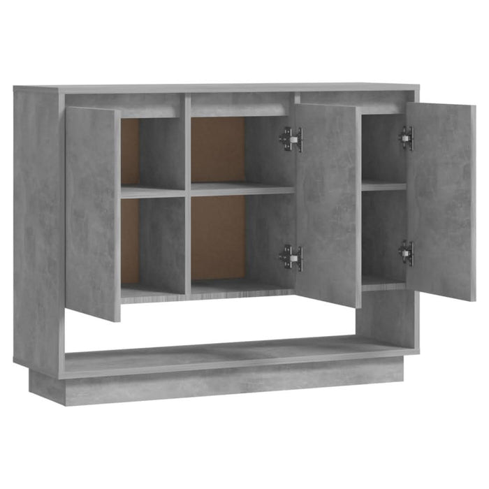 Servantă, gri beton, 97x31x75 cm, PAL - WALTI WALTI