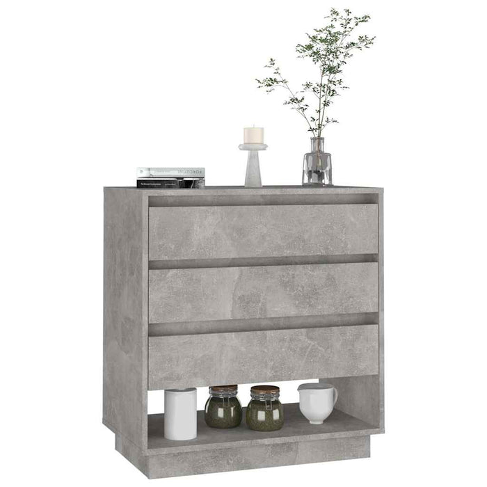 Servantă, gri beton, 70x41x75 cm, lemn prelucrat WALTI
