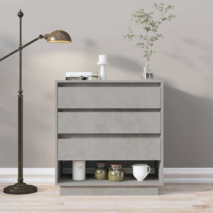 Servantă, gri beton, 70x41x75 cm, lemn prelucrat WALTI