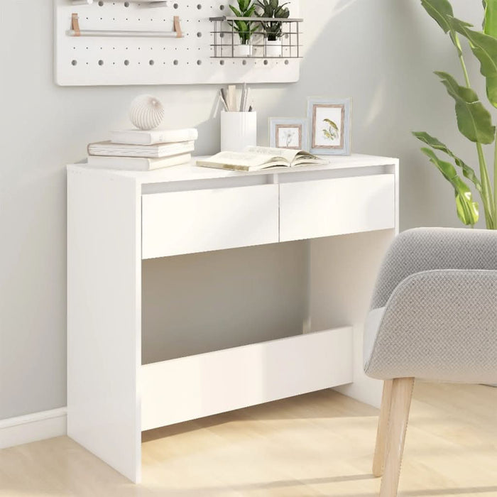 Masă consolă, alb, 89x41x76,5 cm, lemn prelucrat - WALTI WALTI