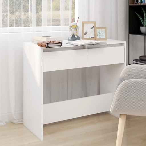 Masă consolă, alb, 89x41x76,5 cm, lemn prelucrat - WALTI WALTI
