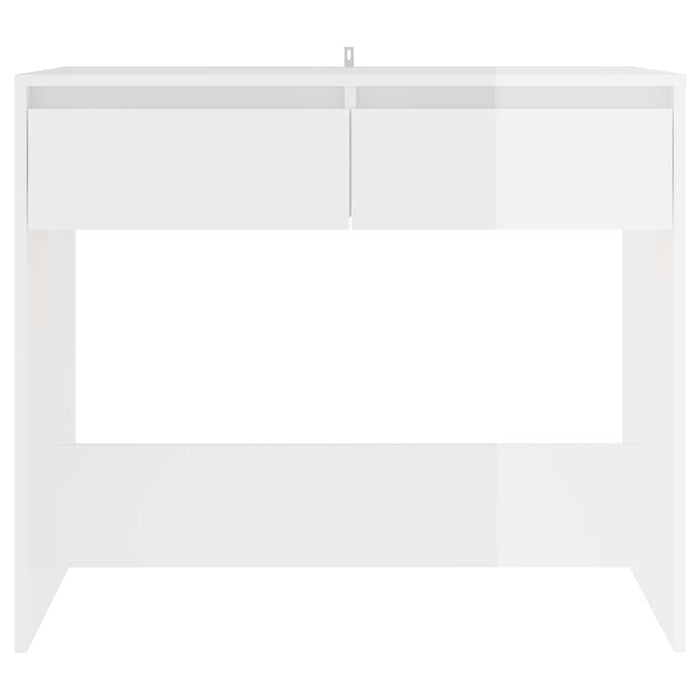 Masă consolă, alb extralucios, 89x41x76,5 cm, oțel WALTI