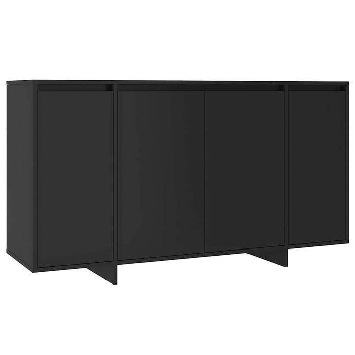 Servantă, negru, 135x41x75 cm, PAL WALTI