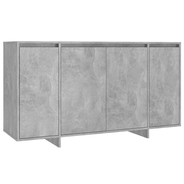 Servantă, gri beton, 135x41x75 cm, PAL WALTI