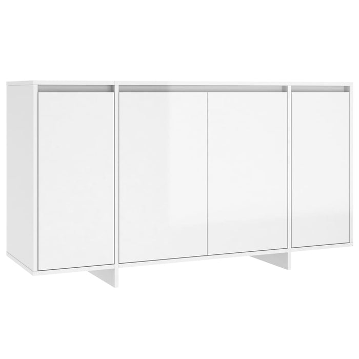 Servantă, alb extralucios, 135x41x75 cm, PAL - WALTI WALTI