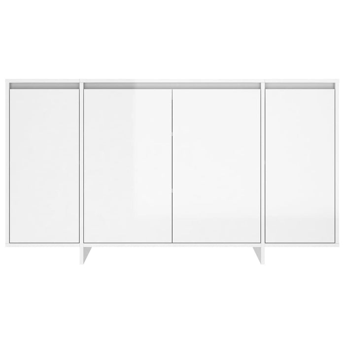 Servantă, alb extralucios, 135x41x75 cm, PAL - WALTI WALTI
